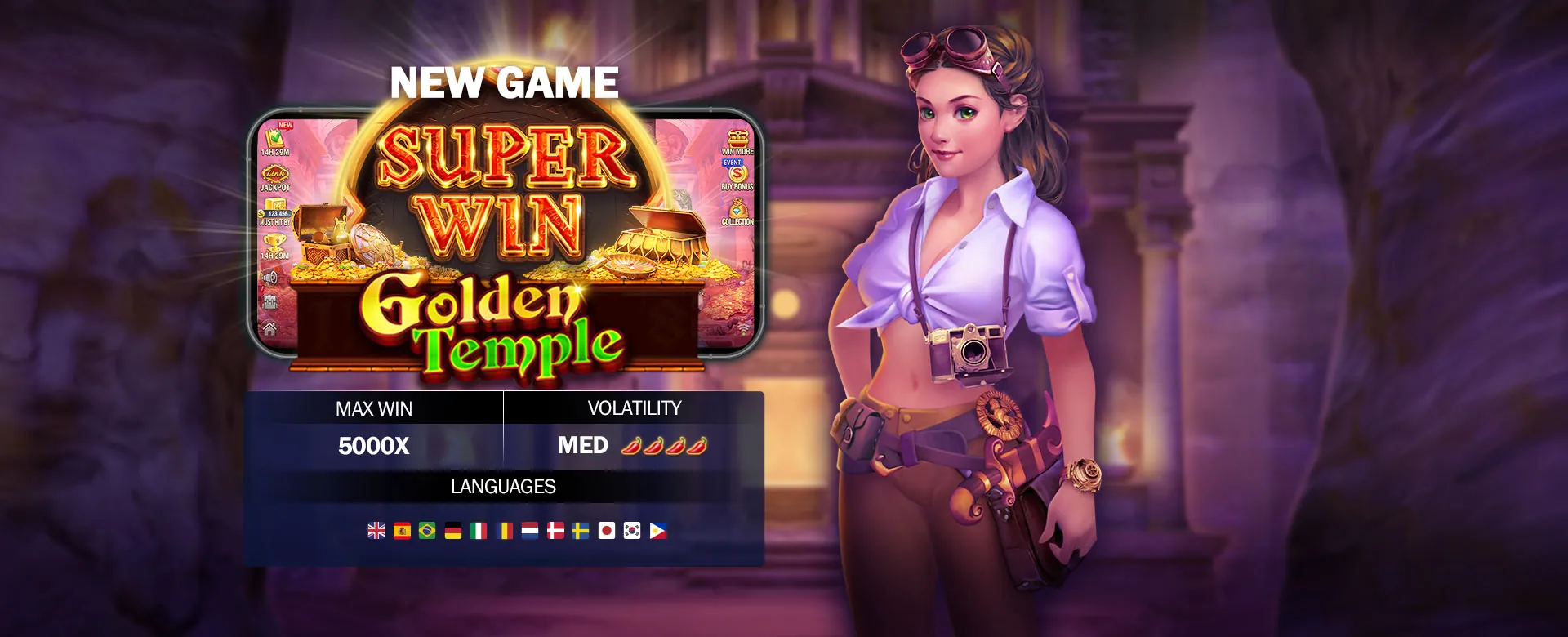 A spinplus player celebrating a big win with golden coins and vibrant casino lights, symbolizing bonus maximization